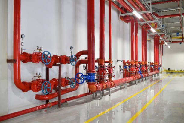 Fire main valve station