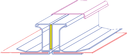 In-built TDF flange joint