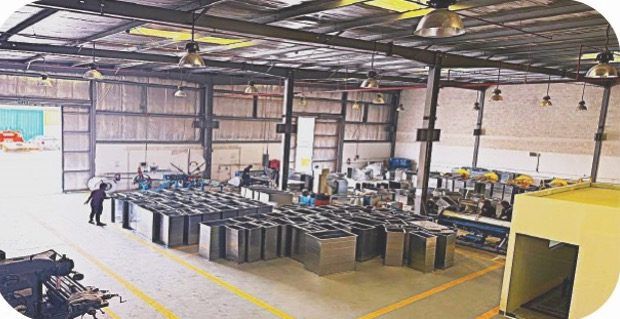 Hadaf fabrication workshop floor