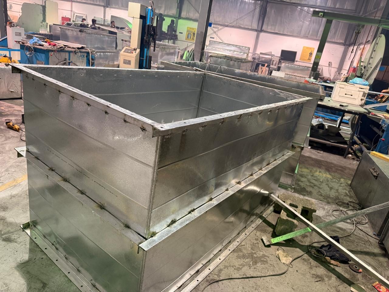 Welded angle-flange joints